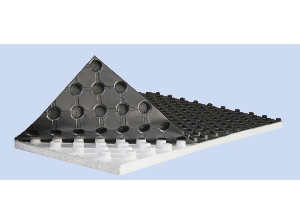 SOPREMA Teckfloor polystyrenová deska s fólií 0,6 mm 1400x800x33 H33